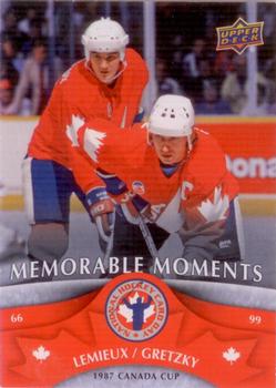 2013 Upper Deck National Hockey Card Day Canada #NHCD16 Wayne Gretzky / Mario Lemieux Front