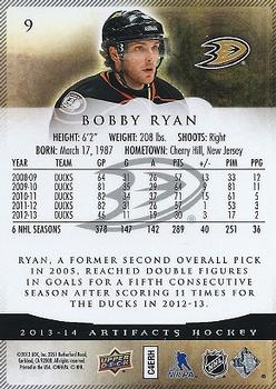 2013-14 Upper Deck Artifacts #9 Bobby Ryan Back