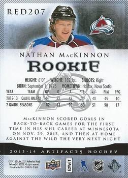 2013-14 Upper Deck Artifacts #RED207 Nathan MacKinnon Back