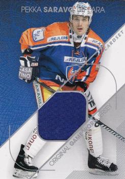2011-12 Cardset Finland - Game Worn Jersey Exchange #NNO Pekka Saravo Front