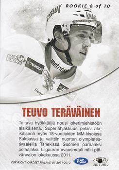 2011-12 Cardset Finland - Rookie #RK8 Teuvo Teräväinen Back