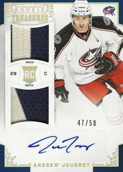 2012-13 Panini Rookie Anthology - Rookie Treasures Patch #113 Andrew Joudrey Front
