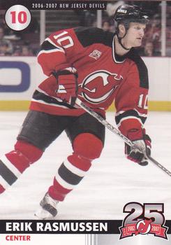2006-07 25th Anniversary Captains' Series New Jersey Devils #NNO Erik Rasmussen Front