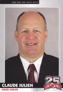 2006-07 25th Anniversary Captains' Series New Jersey Devils #NNO Claude Julien Front
