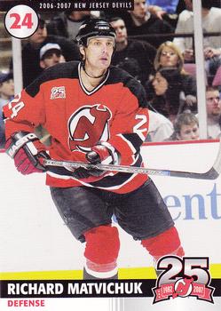 2006-07 25th Anniversary Captains' Series New Jersey Devils #NNO Richard Matvichuk Front