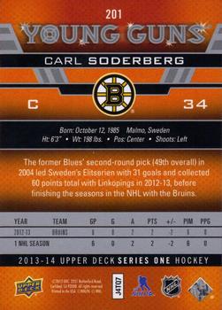 2013-14 Upper Deck #201 Carl Soderberg Back