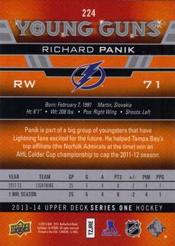 2013-14 Upper Deck #224 Richard Panik Back