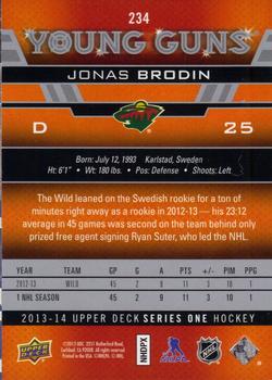 2013-14 Upper Deck #234 Jonas Brodin Back