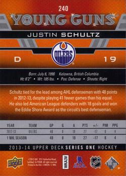 2013-14 Upper Deck #240 Justin Schultz Back