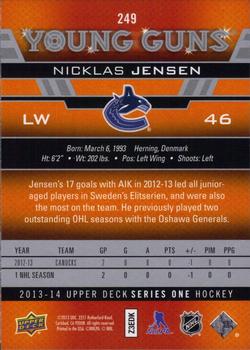 2013-14 Upper Deck #249 Nicklas Jensen Back
