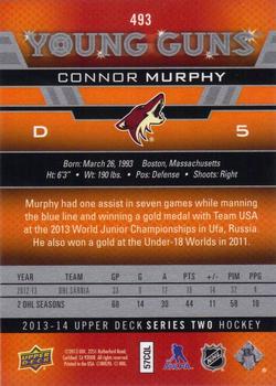 2013-14 Upper Deck #493 Connor Murphy Back