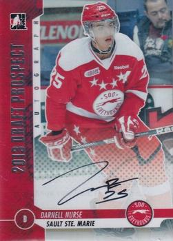 2012-13 In The Game Draft Prospects - Autographs Silver #A-DN2 Darnell Nurse Front