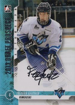 2012-13 In The Game Draft Prospects - Autographs Silver #A-FG Frederik Gauthier Front