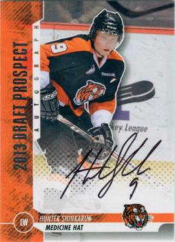 2012-13 In The Game Draft Prospects - Autographs Silver #A-HS Hunter Shinkaruk Front