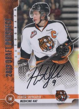 2012-13 In The Game Draft Prospects - Autographs Silver #A-HS2 Hunter Shinkaruk Front