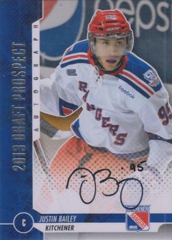 2012-13 In The Game Draft Prospects - Autographs Silver #A-JB2 Justin Bailey Front