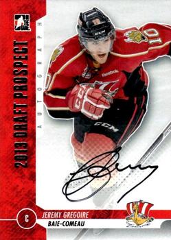 2012-13 In The Game Draft Prospects - Autographs Silver #A-JG2 Jeremy Gregoire Front