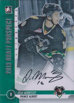 2012-13 In The Game Draft Prospects - Autographs Silver #A-JM Josh Morrissey Front