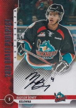 2012-13 In The Game Draft Prospects - Autographs Silver #A-MB2 Madison Bowey Front