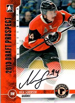 2012-13 In The Game Draft Prospects - Autographs Silver #A-NS2 Nick Sorensen Front