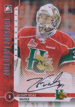 2012-13 In The Game Draft Prospects - Autographs Silver #A-ZF2 Zachary Fucale Front
