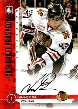 2012-13 In The Game Draft Prospects - Autographs Gold #A-NP Nicolas Petan Front