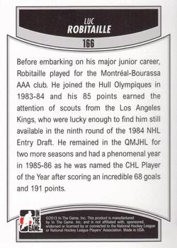 2012-13 In The Game Draft Prospects - Emerald #166 Luc Robitaille Back
