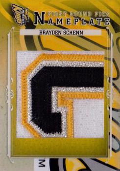 2012-13 In The Game Draft Prospects - First Round Nameplates #NP-468 Brayden Schenn Front