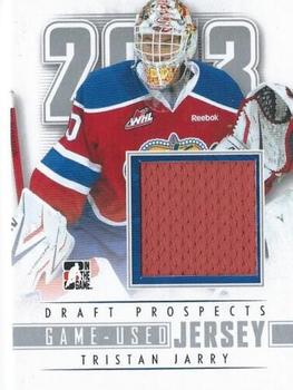 2012-13 In The Game Draft Prospects - Game-Used Jerseys Silver #M-32 Tristan Jarry Front