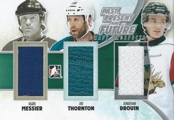 2012-13 In The Game Draft Prospects - Past, Present and Future Silver #PPF-12 Mark Messier/Joe Thornton/Jonathan Drouin Front