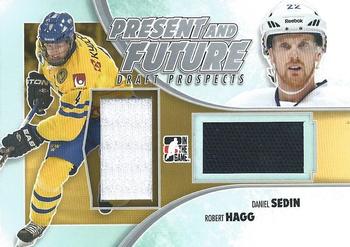 2012-13 In The Game Draft Prospects - Present and Future Silver #PAF-03 Daniel Sedin/Robert Hagg Front