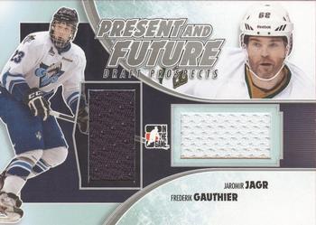 2012-13 In The Game Draft Prospects - Present and Future Silver #PAF-09 Jaromir Jagr/Frederik Gauthier Front