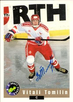 1992 Classic Draft Picks - Autographs #NNO Vitali Tomilin Front