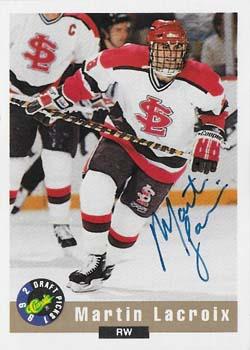 1992 Classic Draft Picks - Autographs #NNO Martin Lacroix Front