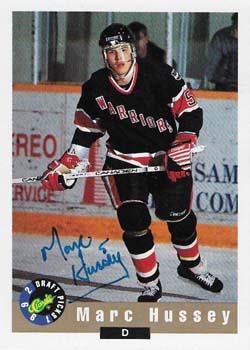 1992 Classic Draft Picks - Autographs #NNO Marc Hussey Front