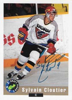 1992 Classic Draft Picks #NNO Sylvain Cloutier Front
