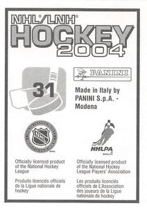 2003-04 Panini Stickers #31 Ales Kotalik Back
