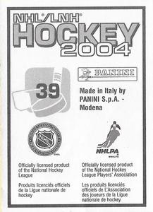 2003-04 Panini Stickers #39 Alexei Zhitnik Back