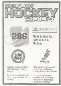 2003-04 Panini Stickers #286 Nicklas Lidstrom Back