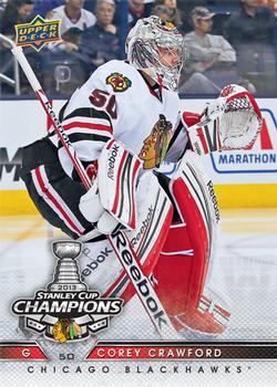 2013 Upper Deck Stanley Cup Champions Box Set #6 Corey Crawford Front