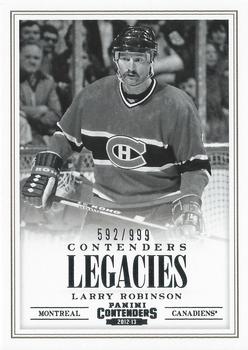 2012-13 Panini Rookie Anthology - Contenders Legacies #L9 Larry Robinson Front