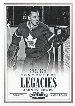 2012-13 Panini Rookie Anthology - Contenders Legacies #L13 Johnny Bower Front