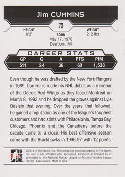2013-14 In The Game Decades 1990s #73 Jim Cummins Back