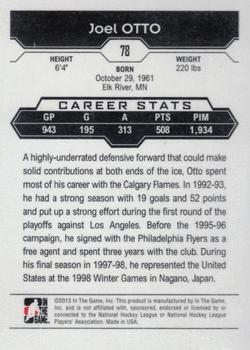 2013-14 In The Game Decades 1990s #78 Joel Otto Back