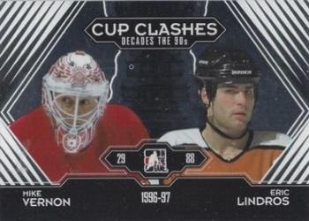 2013-14 In The Game Decades 1990s #198 Mike Vernon / Eric Lindros Front