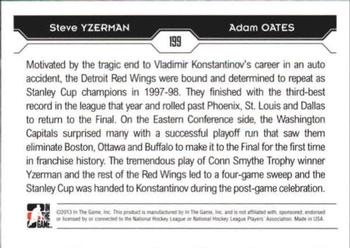 2013-14 In The Game Decades 1990s #199 Steve Yzerman / Adam Oates Back