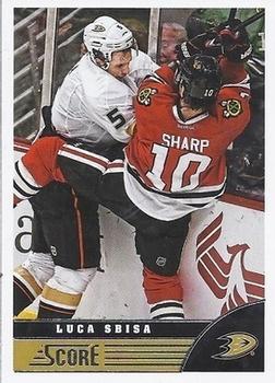 2013-14 Score - Red Back #11 Luca Sbisa Front
