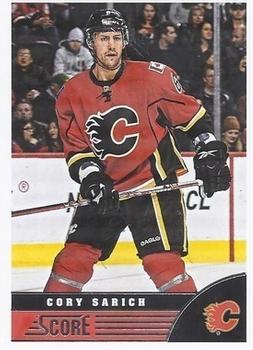 2013-14 Score - Red Back #69 Cory Sarich Front