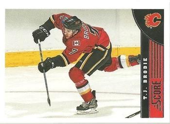 2013-14 Score - Red Back #71 T.J. Brodie Front
