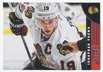 2013-14 Score - Red Back #91 Jonathan Toews Front